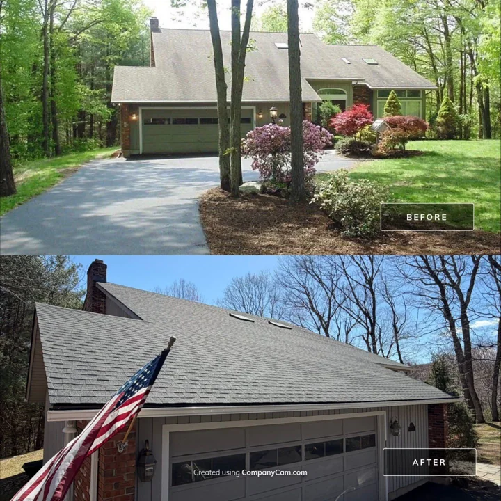 After view from the Burlington before-and-after photographs